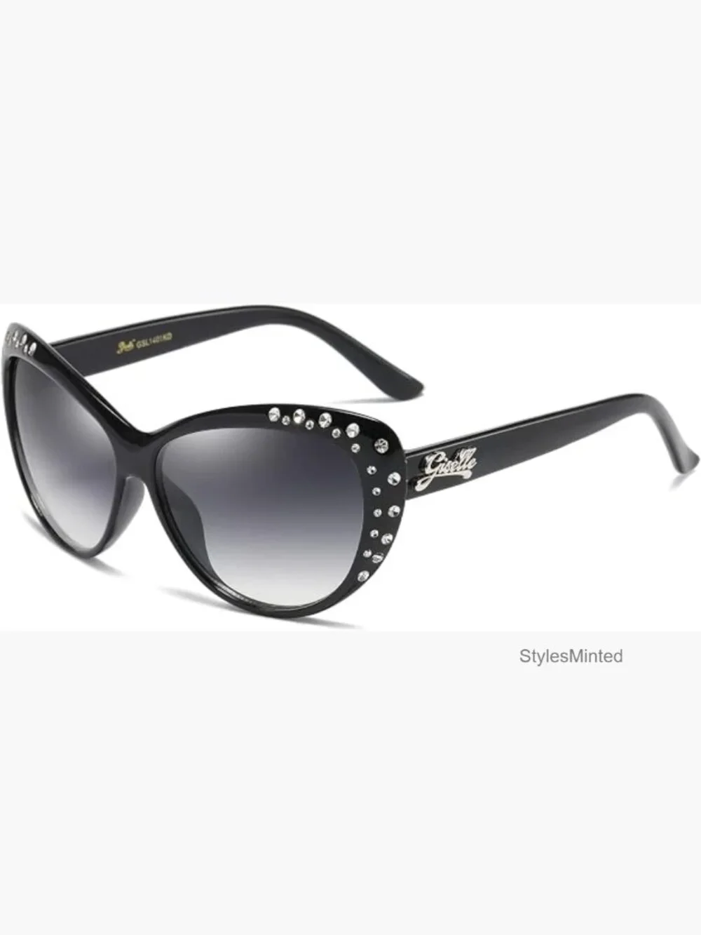 Retro Cat Eye Rhinestone Sunglasses for Girls Age 6-14